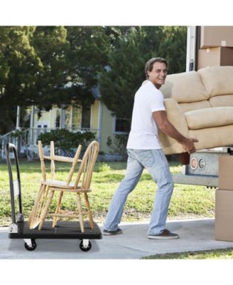 360&amp;#xB0; Swivel Wheels, Non-Slip Platform Folding Push Cart Dolly