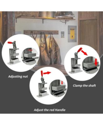 Golf Club Regrip Vise Tool,Golfer's Workshop Rubber Vise Clamp,Home Golf Grip Workbench,with 17 Ferrules Suitable for Irons, A Hook Knife and Grip Tape for Convenience & Efficiency