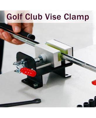 Golf Club Regrip Vise Tool Golf Club Gripping Station Quick Shaft Clamp Grip replacement tool package Rubber Non-Slip Manual Handle Easy to Install Detachable Golf Workshop Supplies