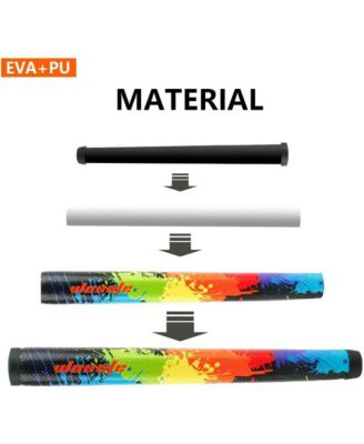 GOLF Putter Grip Two types of grips with different materials and weights Comfortable Advanced Texture Control and High-feedback Golf Putter Grip Stroke Enhancement Soft &Tacky Superior Traction