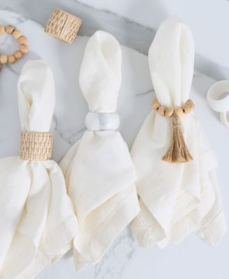 Rattan Napkin Ring, Set of 4