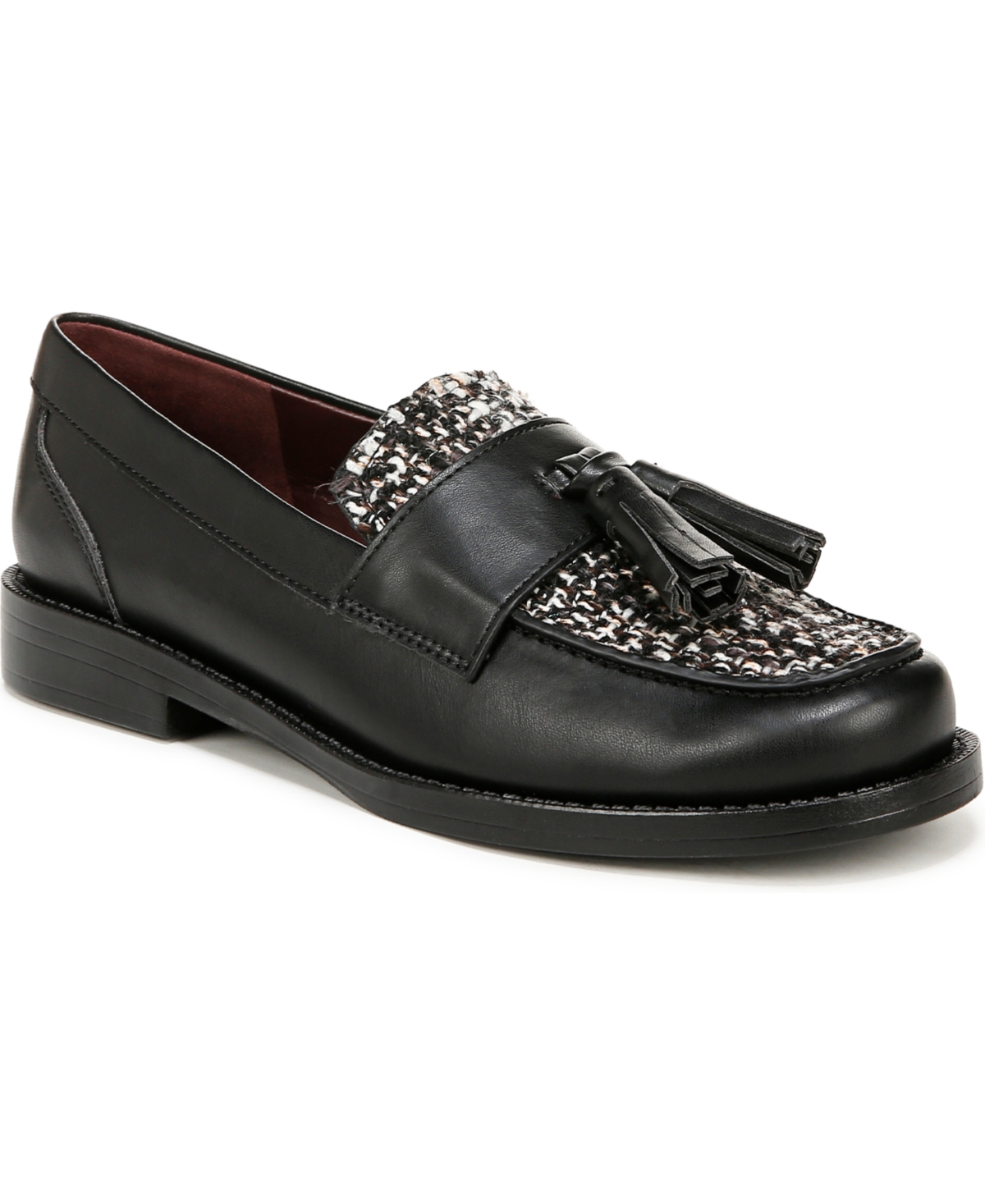 Women's Lucia Round Toe Low Profile Tassel Loafers - Modern Taupe Patent Faux Leather