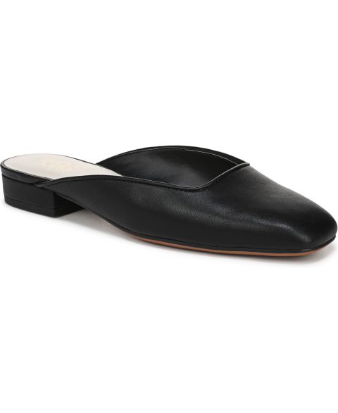 Женские сабо Franco Sarto Dayla Square Toe Block Heel Mules, цвет: Чёрная искусственная кожа