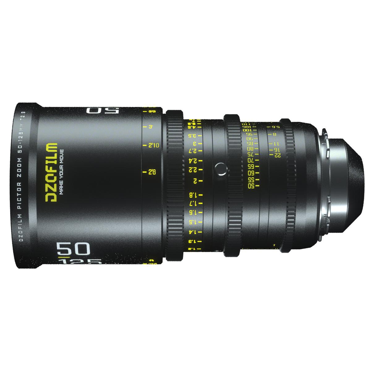 Dzofilm Pictor 50-125mm T2.8 Super35 Parfocal Cine Lens for Pl Mount and Canon Ef, Black
