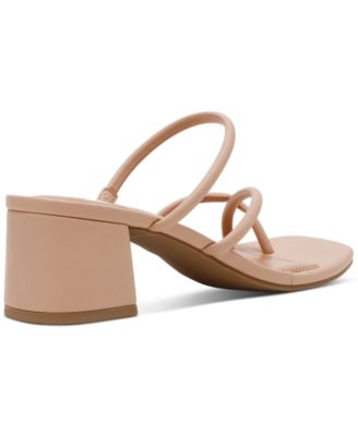 Lumena Strappy Slide Block-Heel Sandals