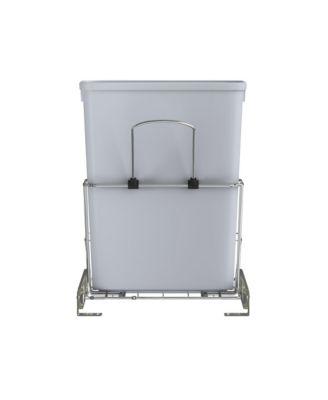 32 qt. Universal Waste Container with Rear Basket, RUKD-1432RB-1