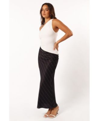 Женская юбка-комбинация Heidi в полоску с лепестками и пупсом