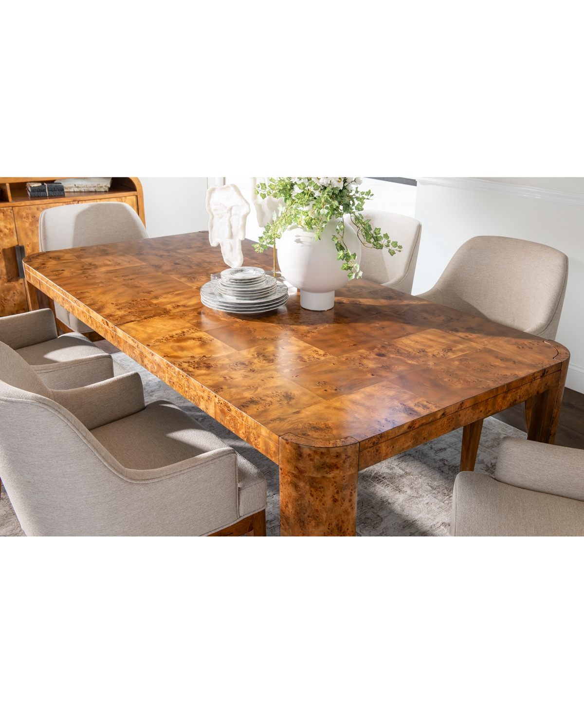 Macy's Prescott 7-pc. Dining Set (table & 6 Chairs), Created For  In Brown