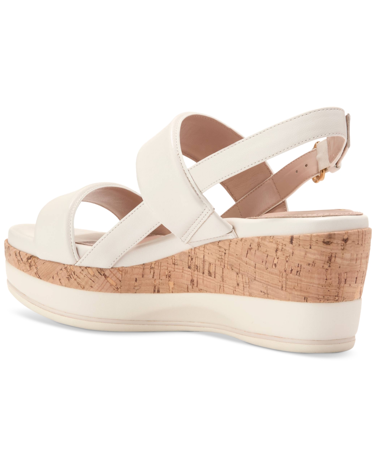 Cole Haan Aislin Wedge Sandal In Ivory Leather,natural Cork