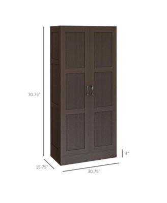 Storage Cabinet w/ Storage Shelves, Pantry Cabinet,