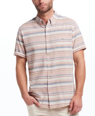 Weatherproof Vintage - Men's Regular-Fit Textured Stripe Button-Down Shirt