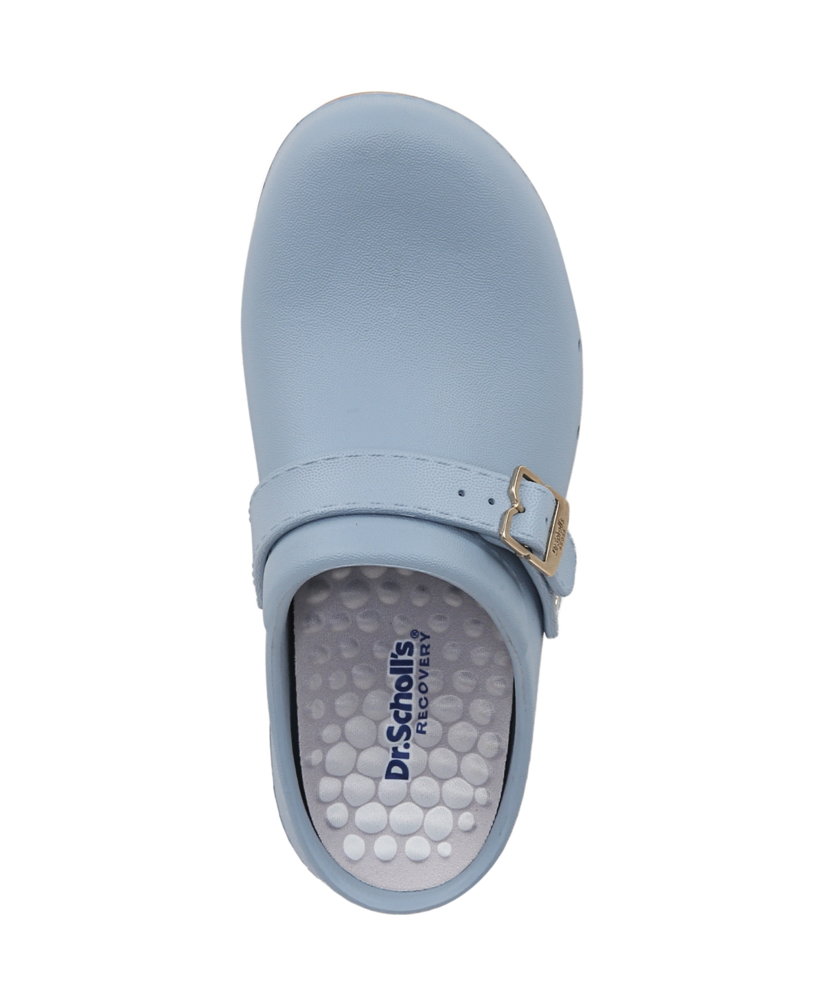 Shop Dr. Scholl's Women's Feel Chill Round Toe Recovery Clogs In Light Blue Foam