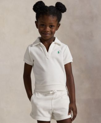 Polo Ralph Lauren Toddler and Little Girls 2-Piece Terry Polo