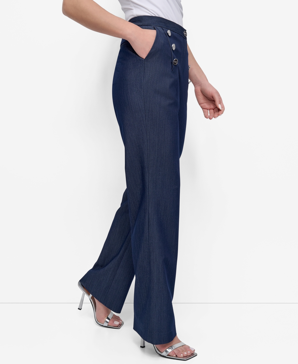 DKNY WOMEN'S SAILOR DENIM PANT 