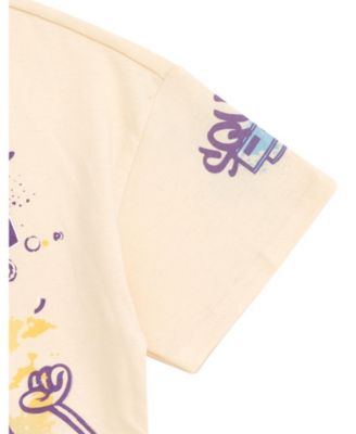 Girls T-Shirt and French Terry Shorts Outfit Set