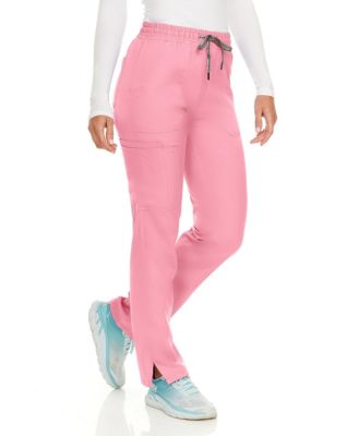 Petite Terri Stretch Straight Leg Six Pocket Cargo Scrub Pants, Ceil, X Large