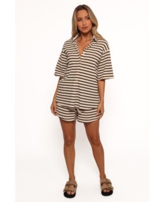 Женский вязаный комплект из хлопка Alden с лепестками и щенком