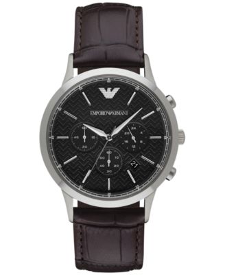 emporio armani renato chronograph watch