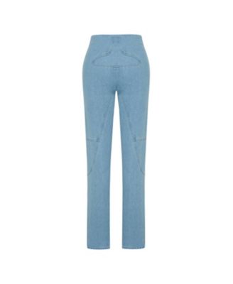 Women's Stitch Detail Straight Fit Denim