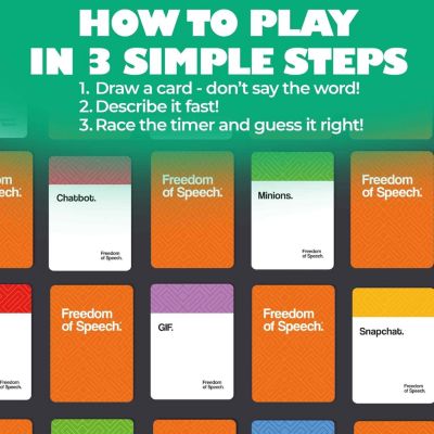 Freedom of Speech Card Board Game - Life Happens & Modern Edition for kids 8-12 and adults