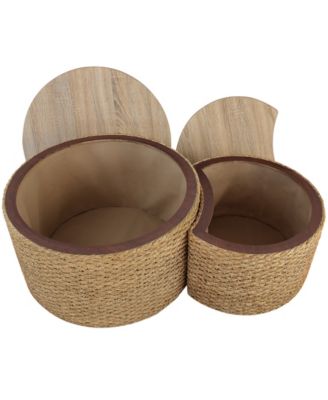 Gallerie Decor Saxony Nesting Coffee Table With Storage