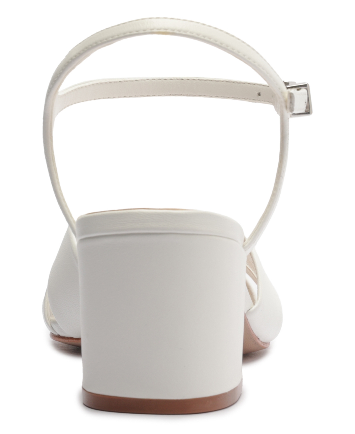 Schutz Women's Keefa Mid-block Heel Sandals In White