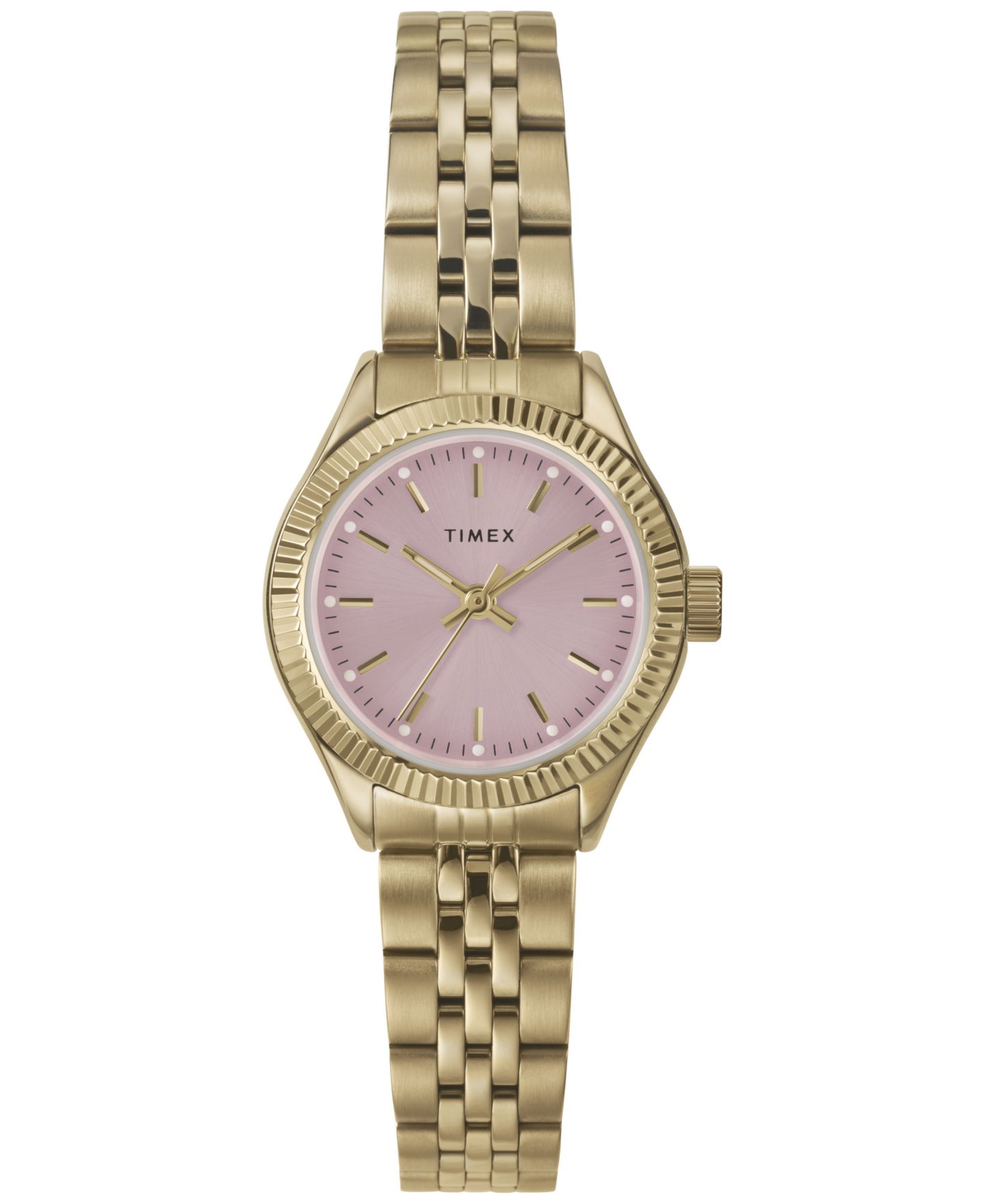 Женские часы Timex Quartz Analog Gold-Tone Stainless Steel Watch, 25mm — фото 1
