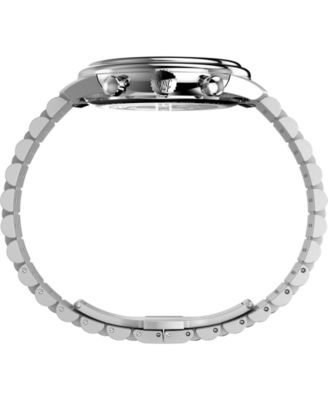 Men's Chronograph Silver-Tone Stainless Steel Watch, 41mm