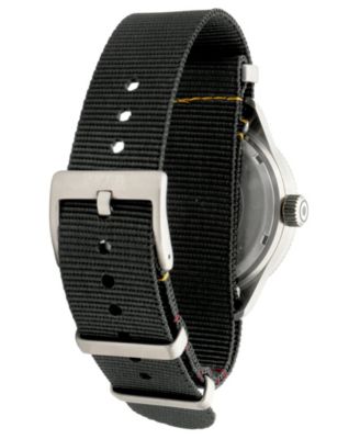 Men's Flyboy Airmaster Sector Meca-Quartz Black Nylon Strap Watch, 40mm
