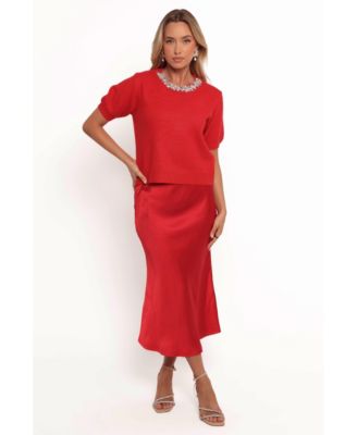 Женский свитер Orlana с круглым вырезом и коротким рукавом, украшенный лепестками и щенком