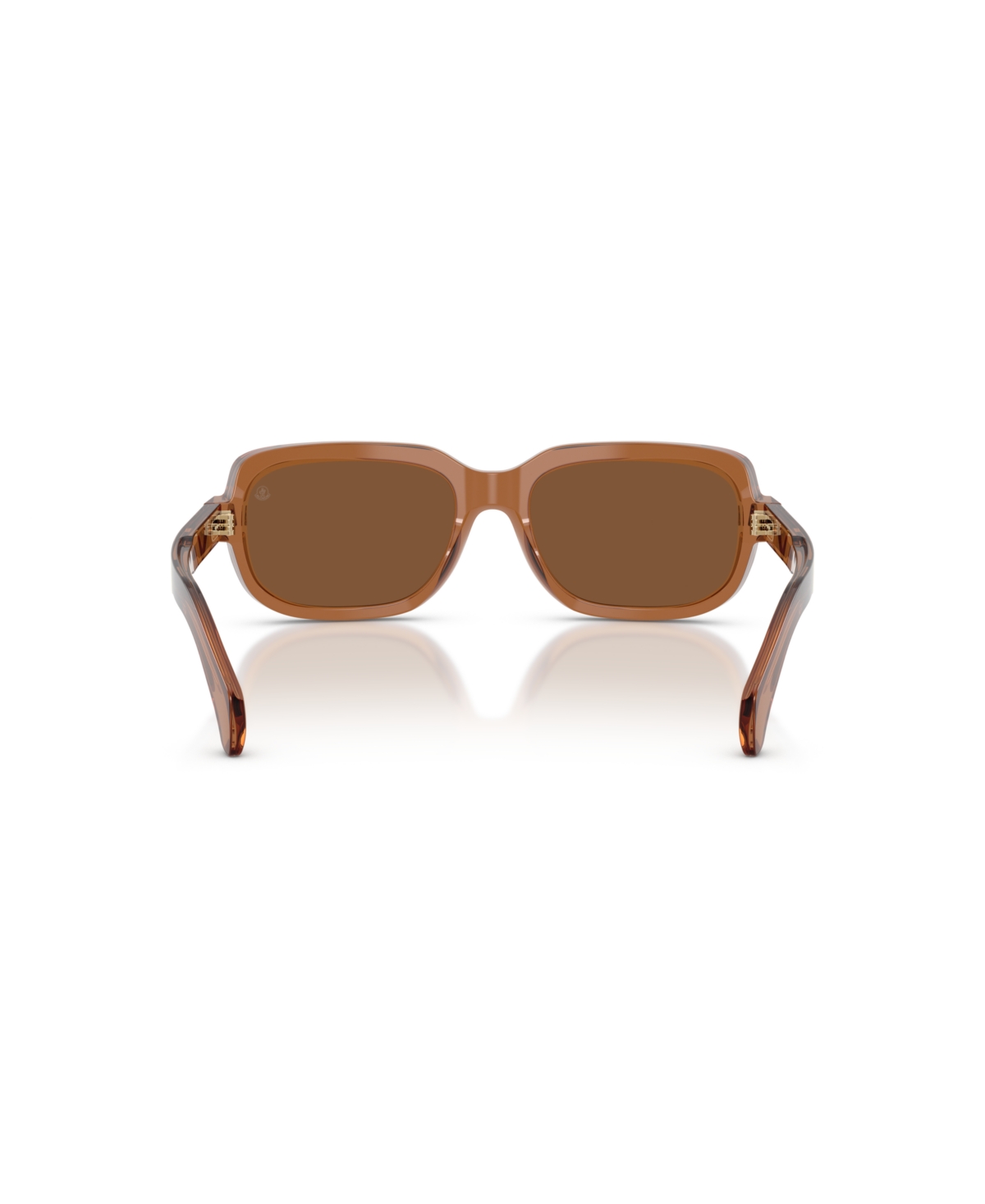 Shop Moncler Unisex Laszer Sunglasses, Me8008 In Transparent Shiny Cognac