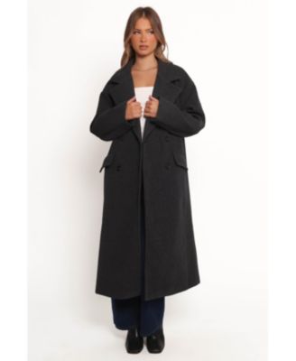 Женское пальто оверсайз от Brylie с лепестками и щенком