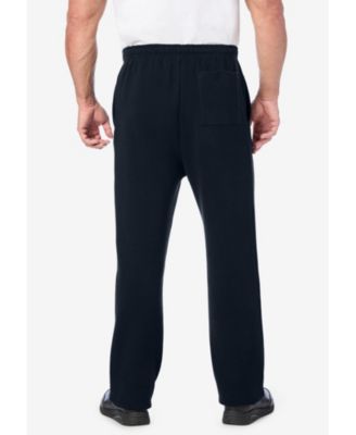 Спортивные брюки KingSize Big & Tall из плотной двойной вязки с открытым низом