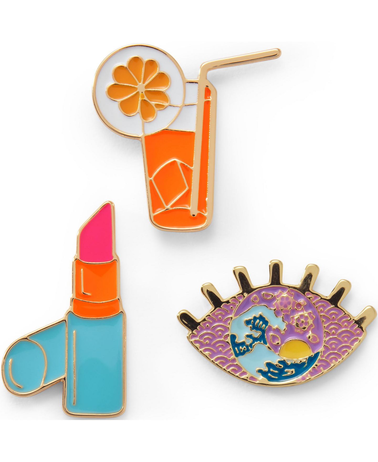 Женские сумки Lands' End Bag Pin Set, цвет: Brunching — фото 1