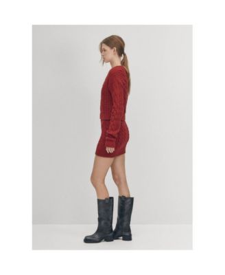 Women's Blake Red Tricot Skirt