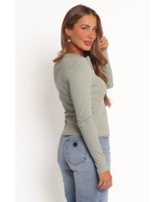 Женский топ-кардиган Wendi с лепестками и щенком