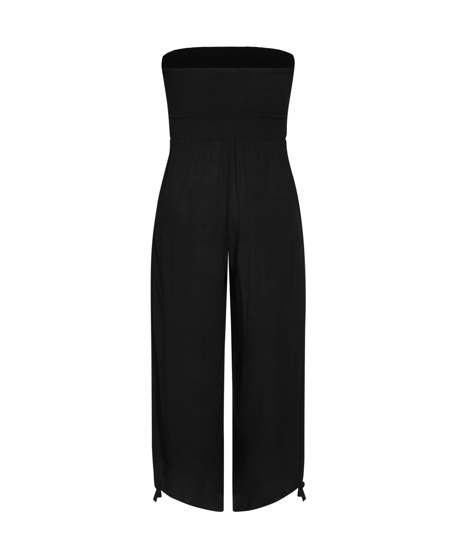 Plus Size Smocked Jumpsuit