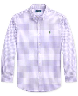 Men's Classic-Fit Gingham Oxford Shirt