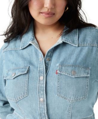 Plus Size Flynn Western Button-Front Dress