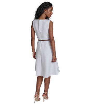 Женское платье для подводного плавания с разрезом на шее и поясом от Calvin Klein