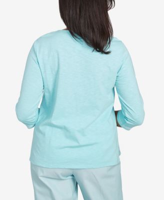 Дуннер Пти-Сент-Томас Стрекоза Асимметричный Топ С Вышивкой 