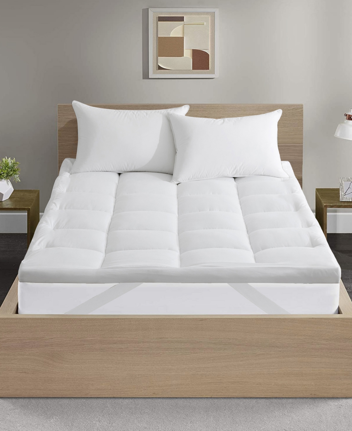 Unikome Loft Down Alternative Mattress Topper, Twin In White