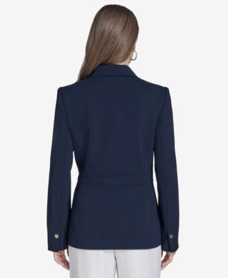 Женский блейзер с зубчатым воротником от Halston