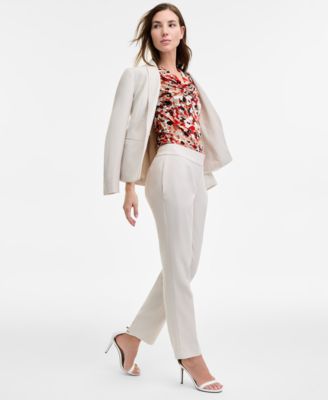 Женские облегающие брюки из эластичного крепа Kasper, обычные и миниатюрные