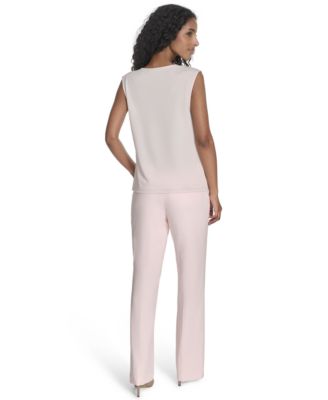 Миниатюрный топ с круглым вырезом и без рукавов от Calvin Klein