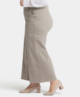 Plus Size Mona Wide Leg Trouser Ankle Jeans