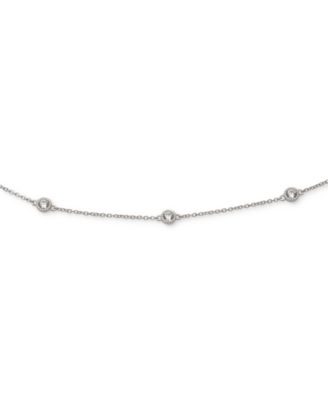 Гибкий браслет Lauren Ralph Lauren из стерлингового серебра с кубическим цирконием Station 