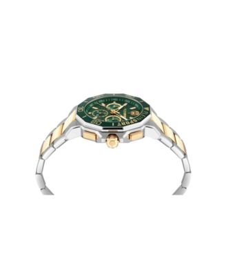 Men's Titan Chronograph Date Quartz Two-Tone Bracelet Watch, 46mm