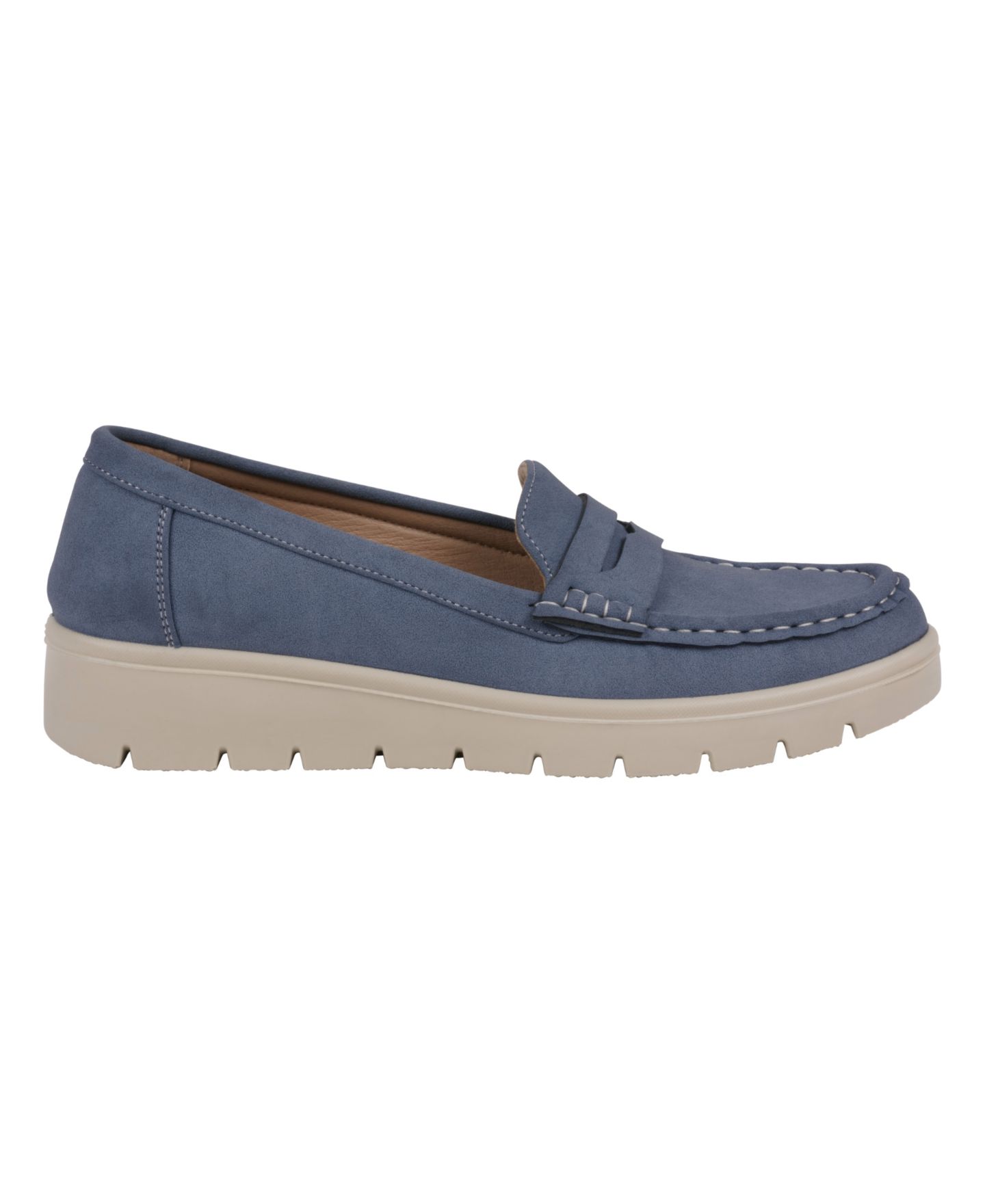 Женские туфли GC Shoes Fallon Lug Sole Penny, цвет: Синий — фото 2