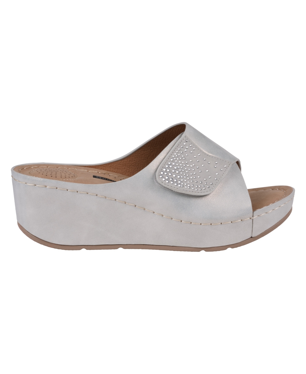 Gc Shoes Annora Wedge Sandal In Silver